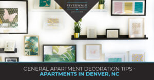 "General apartment decoration tips" blog banner.