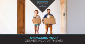 "Unpacking your Denver apartment" blog banner.