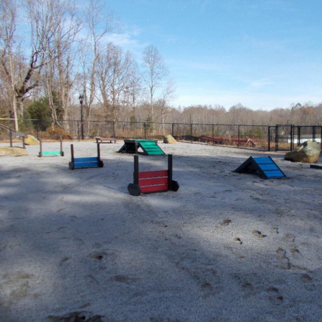 Riverwalk Apartment Homes dog agility course