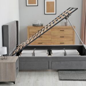 under-bed storage in apartment