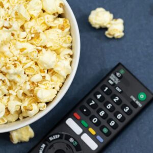 popcorn and remote