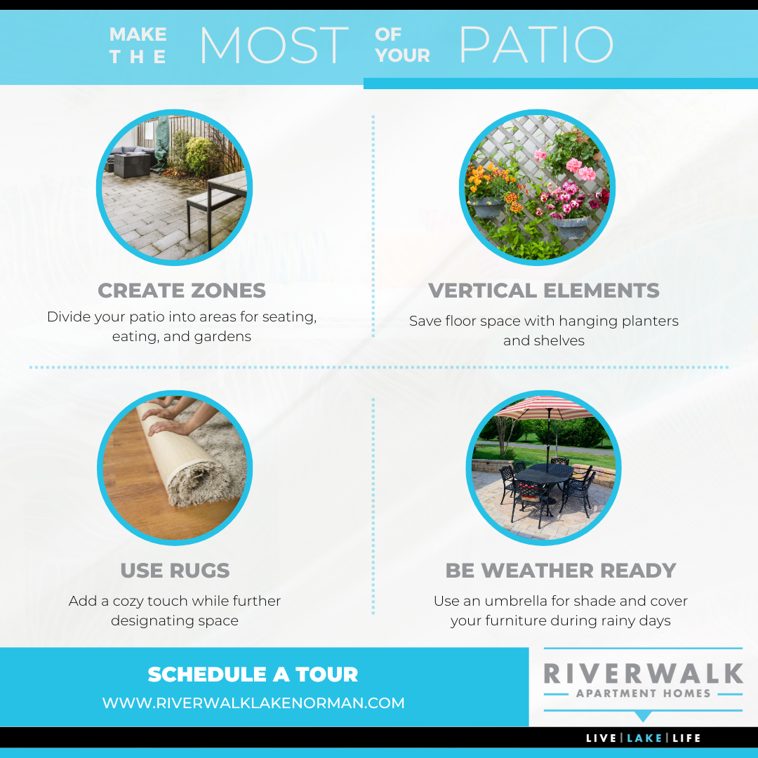 Benefits of Oversized Patios - Riverwalk Apartments
