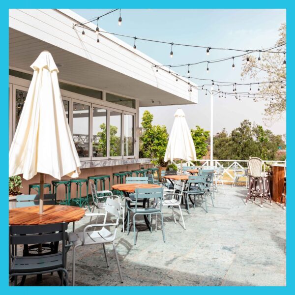 Lakeside dining.